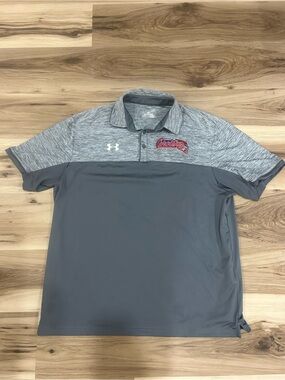 Team Carolina Lacrosse Under Armour Men's Gray Heather Performance Polo